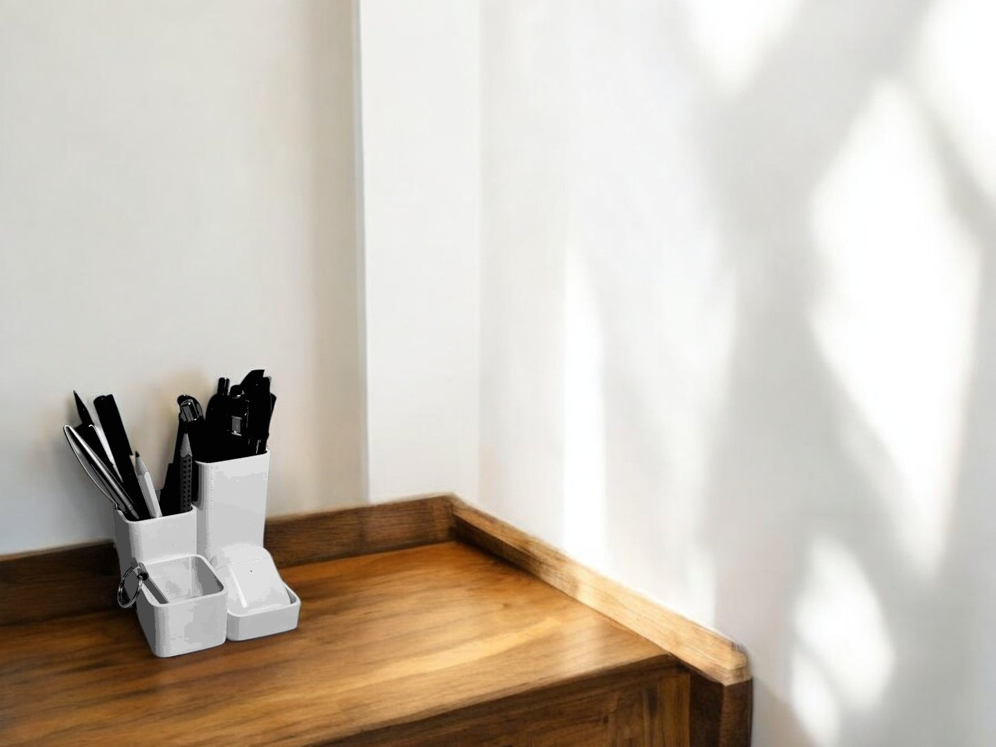 Marble Look Desk Organizer & Pen Stand – Stylish and Functional Workspace Solution