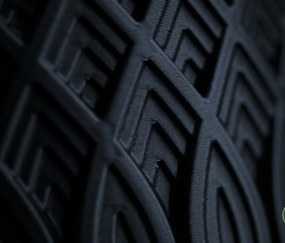 Crest Container – Premium Reusable Storage Jar with Geometric 3D Pattern | Made from Virgin Plastic | Airtight & Stylish Design for Home & Office Use