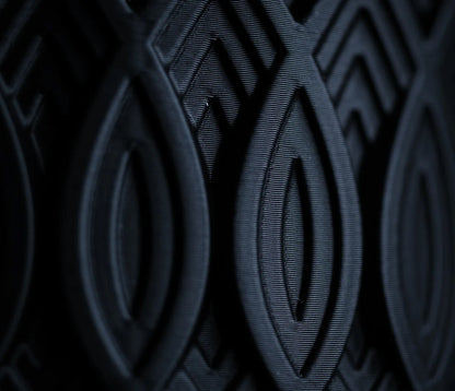 Crest Container – Premium Reusable Storage Jar with Geometric 3D Pattern | Made from Virgin Plastic | Airtight & Stylish Design for Home & Office Use