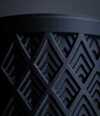 Crest Container – Premium Reusable Storage Jar with Geometric 3D Pattern | Made from Virgin Plastic | Airtight & Stylish Design for Home & Office Use