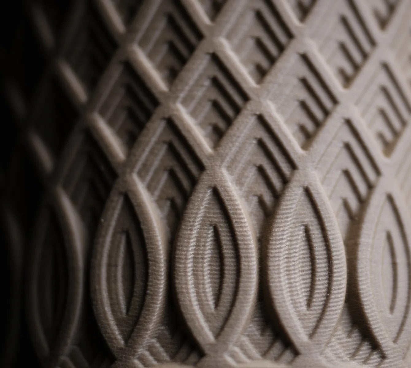 Crest Container – Premium Reusable Storage Jar with Geometric 3D Pattern | Made from Virgin Plastic | Airtight & Stylish Design for Home & Office Use