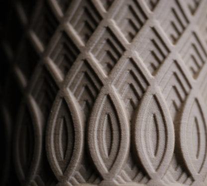 Crest Container – Premium Reusable Storage Jar with Geometric 3D Pattern | Made from Virgin Plastic | Airtight & Stylish Design for Home & Office Use