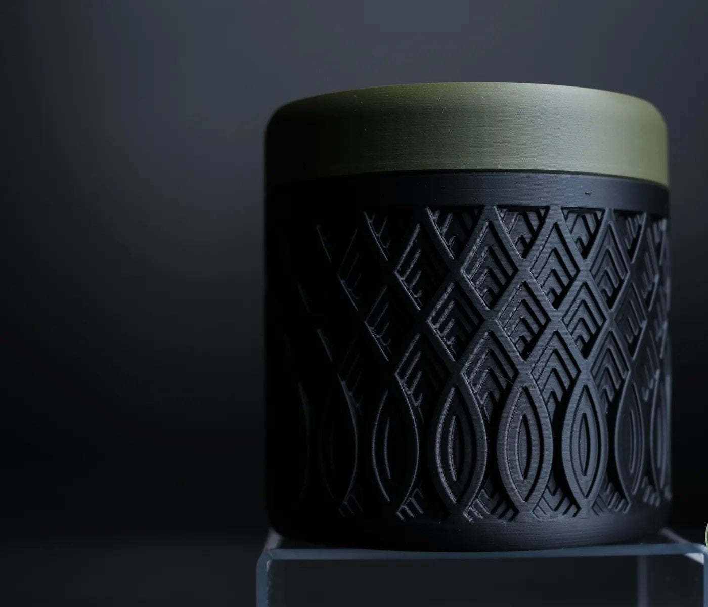 Crest Container – Premium Reusable Storage Jar with Geometric 3D Pattern | Made from Virgin Plastic | Airtight & Stylish Design for Home & Office Use