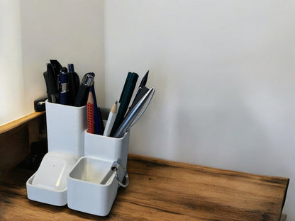 Marble Look Desk Organizer & Pen Stand – Stylish and Functional Workspace Solution