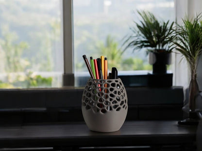 Unique Look Desk Organizer & Pen Stand Pot– Organize in Style