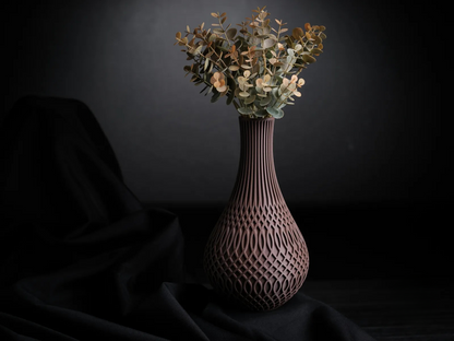 Hydra Decorative Vase – Premium Virgin Plastic Flower Pot with Modern Geometric Design for Home & Office Décor