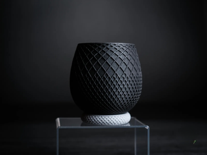 Micro Planter – Modern Geometric Virgin Plastic Mini Flower Pot for Desk, Table & Home Décor