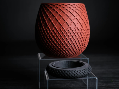 Micro Planter – Modern Geometric Virgin Plastic Mini Flower Pot for Desk, Table & Home Décor