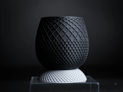 Micro Planter – Modern Geometric Virgin Plastic Mini Flower Pot for Desk, Table & Home Décor