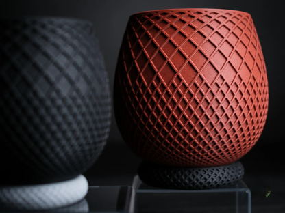 Micro Planter – Modern Geometric Virgin Plastic Mini Flower Pot for Desk, Table & Home Décor